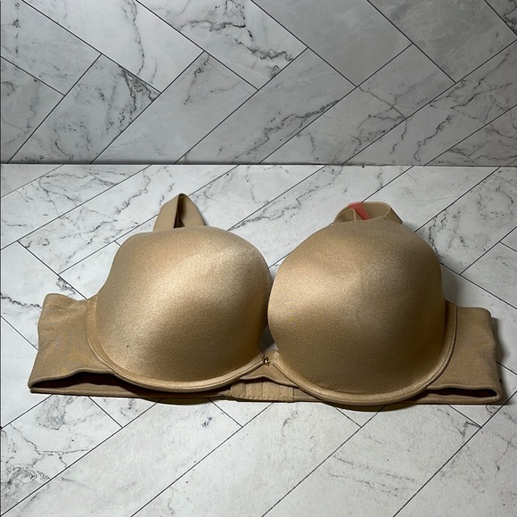 NWT Cacique Lane Bryant Womans Push-Up Bra Nude Boost Plunge UNDERWIRE 40D - Picture 1 of 8
